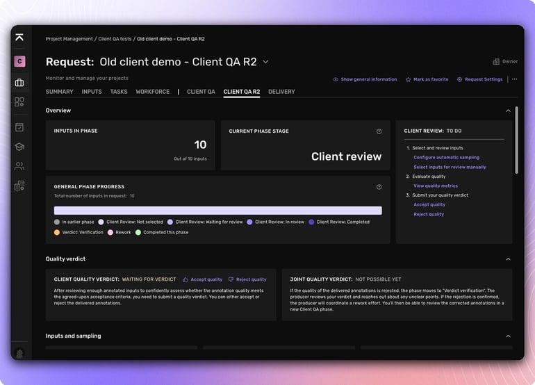 Client QA phase — Kognic Standard Workflow