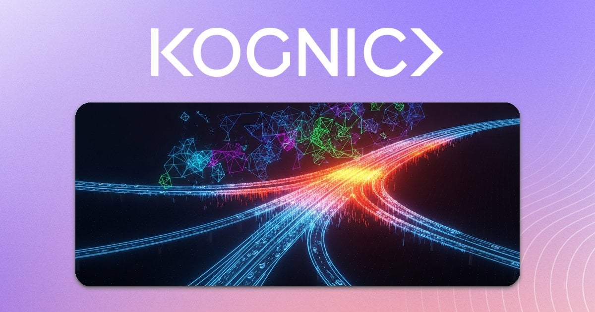 Bird's-eye highway heatmap showing normal traffic in blue tones with an ambiguous intersection glowing amber-red, overlaid by a translucent annotation layer representing human feedback in autonomous driving training.