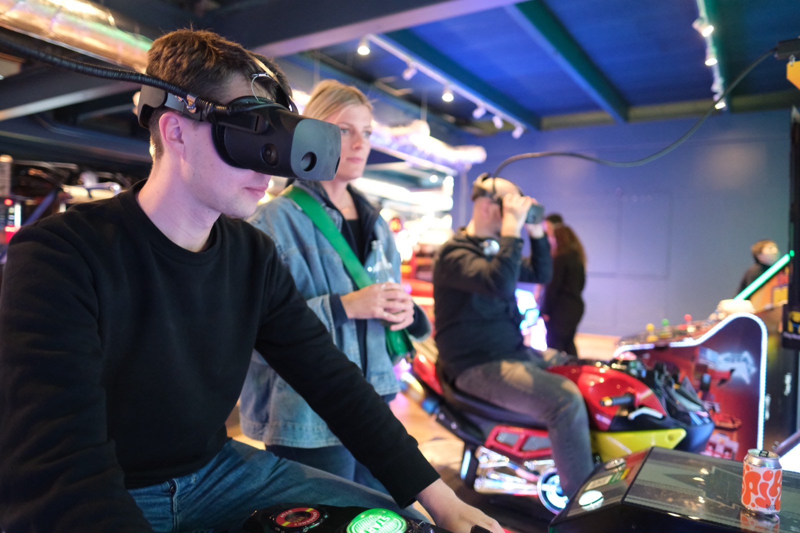 Team activity at a Gothenburg arcade