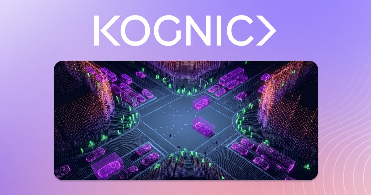 LiDAR point cloud of urban intersection with 3D cuboid annotations around vehicles